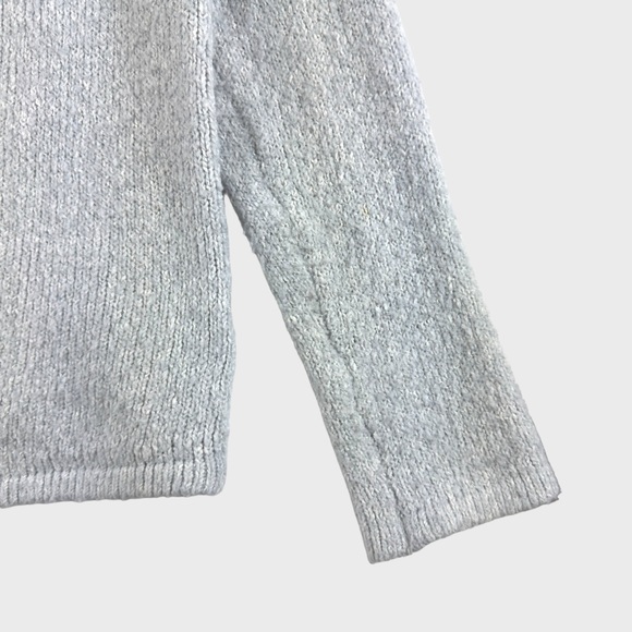 Divided Light Gray Cotton-Blend Shawl Collar Cardigan by H&M - Picture 10 of 15